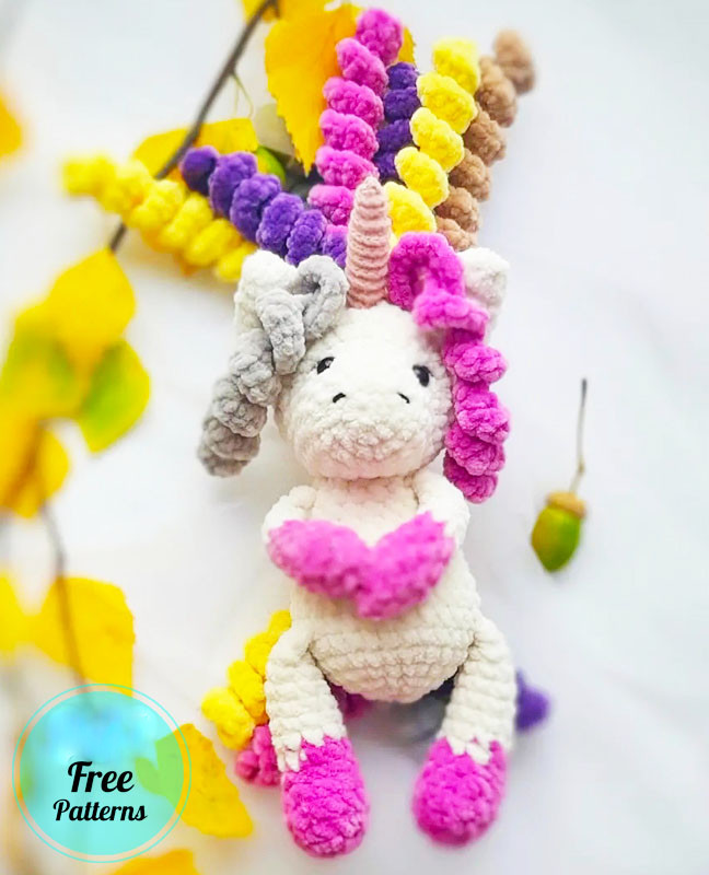 Amigurumi Crochet Plush Unicorn Sophia Free Pattern-1