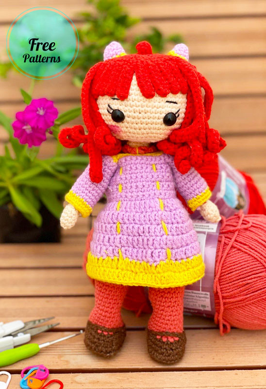 Amigurumi Crochet Doll Anya Free Pattern-1