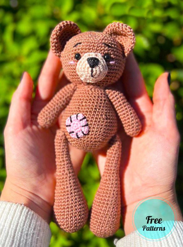 Amigurumi Crochet Teddy Fufy Bear Free Pattern-1