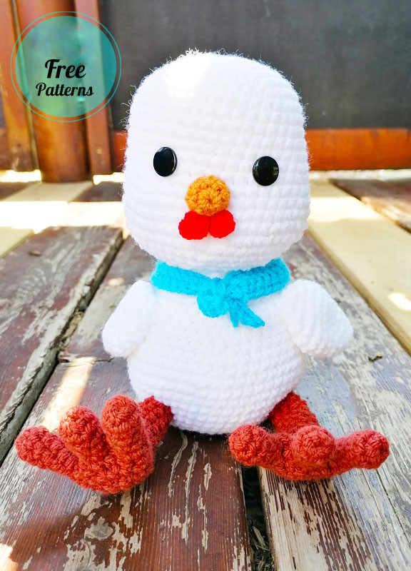 Amigurumi Crochet White Chick Lucy Free Pattern-1