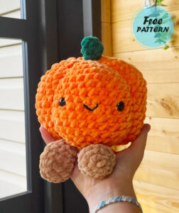 Amigurumi Plush Halloween Pumpkin for Beginners Free Pattern-1