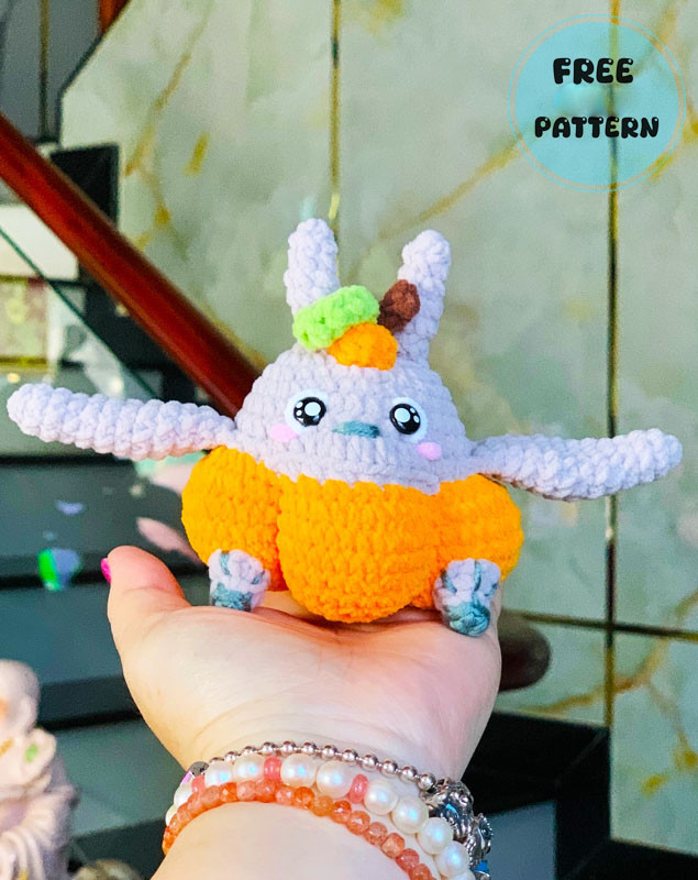 Amigurumi Pumpkin Totoro for Halloween Free Pattern-1