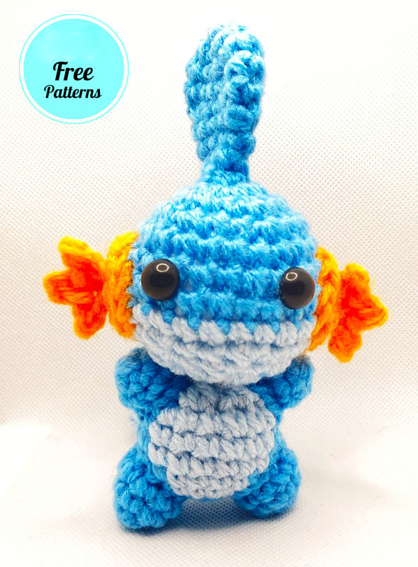 Amigurumi Crochet Chibi Mudkip Pokemon Free Pattern-1
