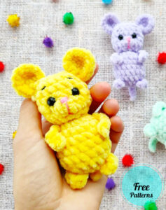 Amigurumi Crochet Plush Little Mouse Free Pattern-1