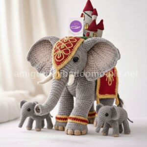 AMIGURUMI CROCHET GRAND ELEPHANT FREE PATTERN
