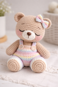 Amigurumi Sleepy Baby Bear – FREE CROCHET PATTERN