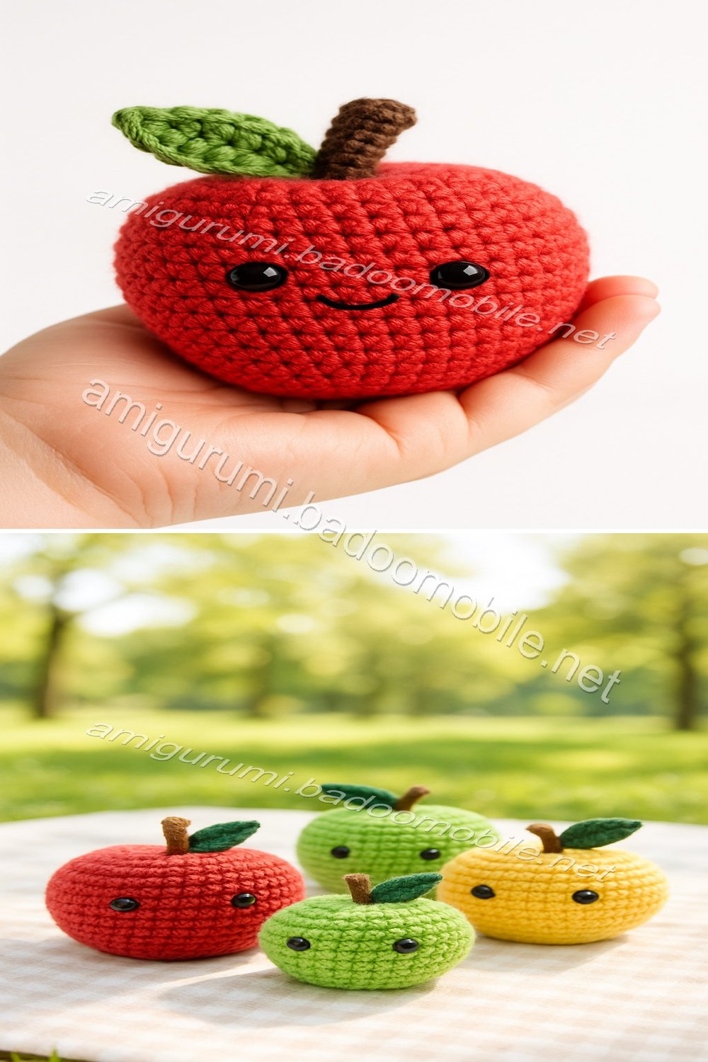 Free Crochet Pattern: Adorable Amigurumi Apple