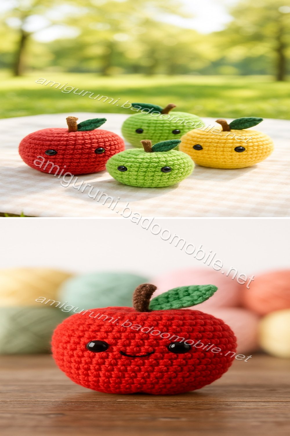 Free Crochet Pattern: Adorable Amigurumi Apple