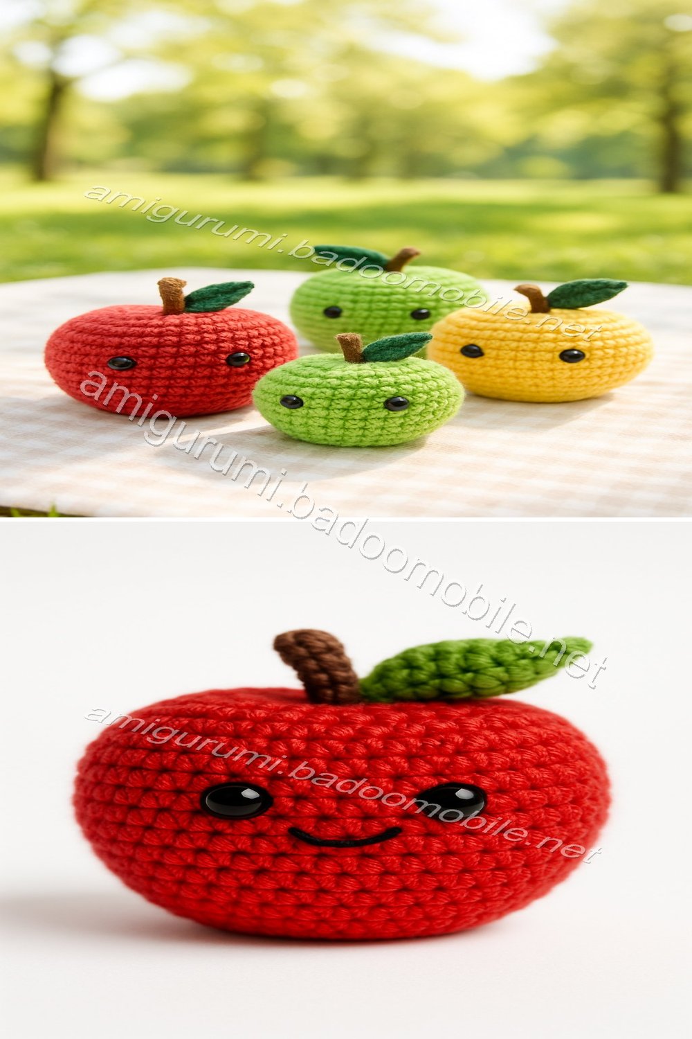 Free Crochet Pattern: Adorable Amigurumi Apple