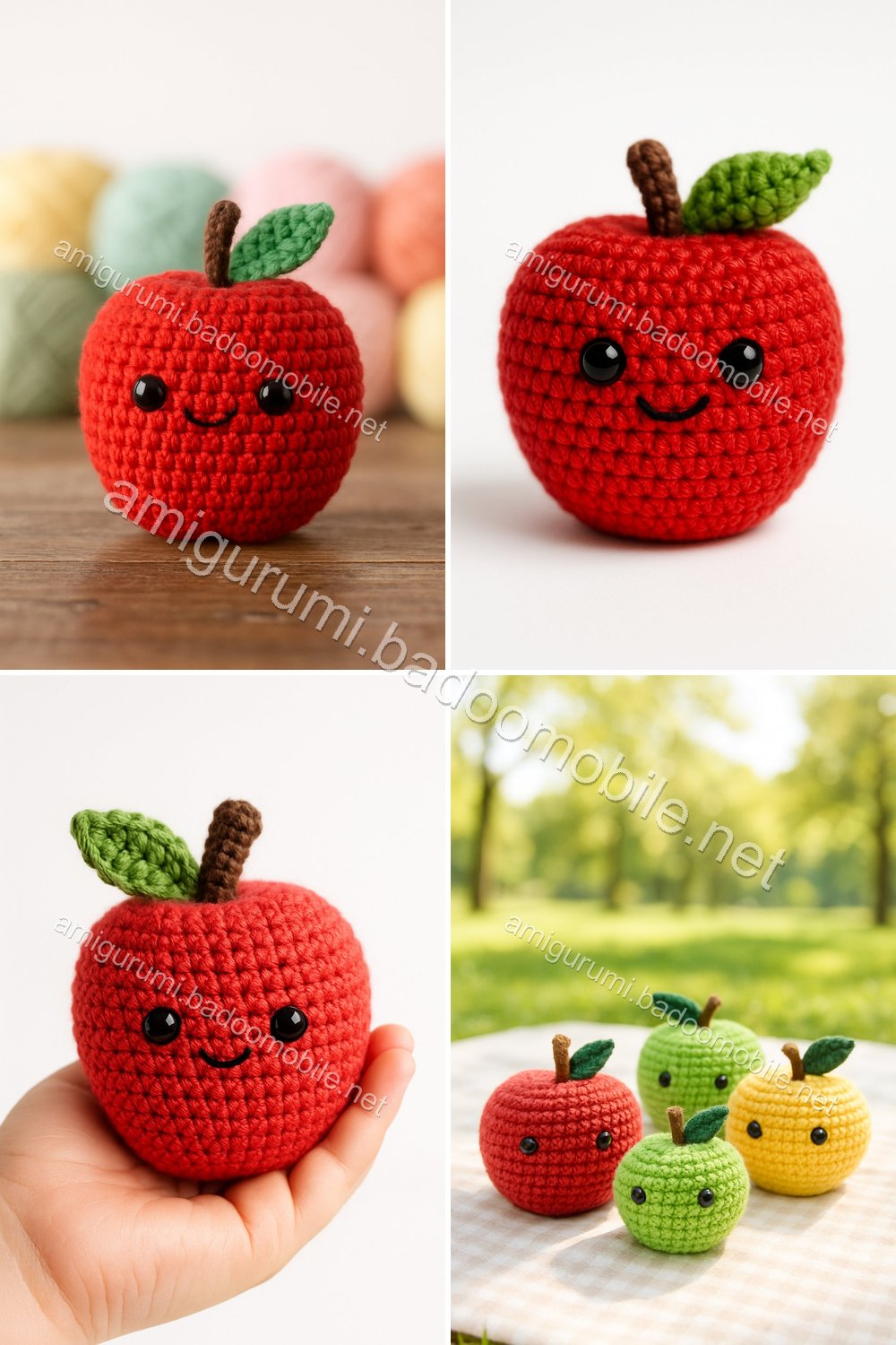 Free Crochet Pattern: Adorable Amigurumi Apple