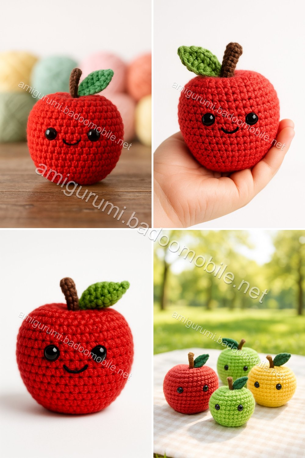 Free Crochet Pattern: Adorable Amigurumi Apple