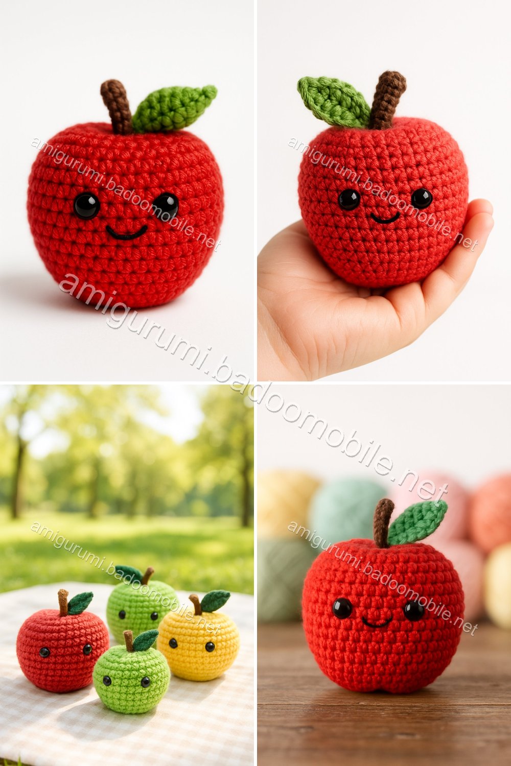 Free Crochet Pattern: Adorable Amigurumi Apple