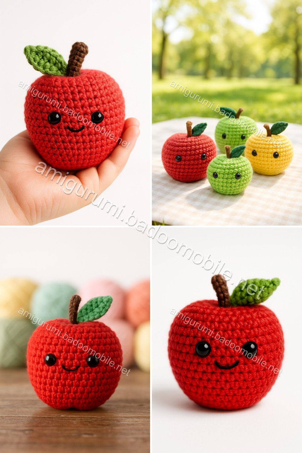 Free Crochet Pattern: Adorable Amigurumi Apple