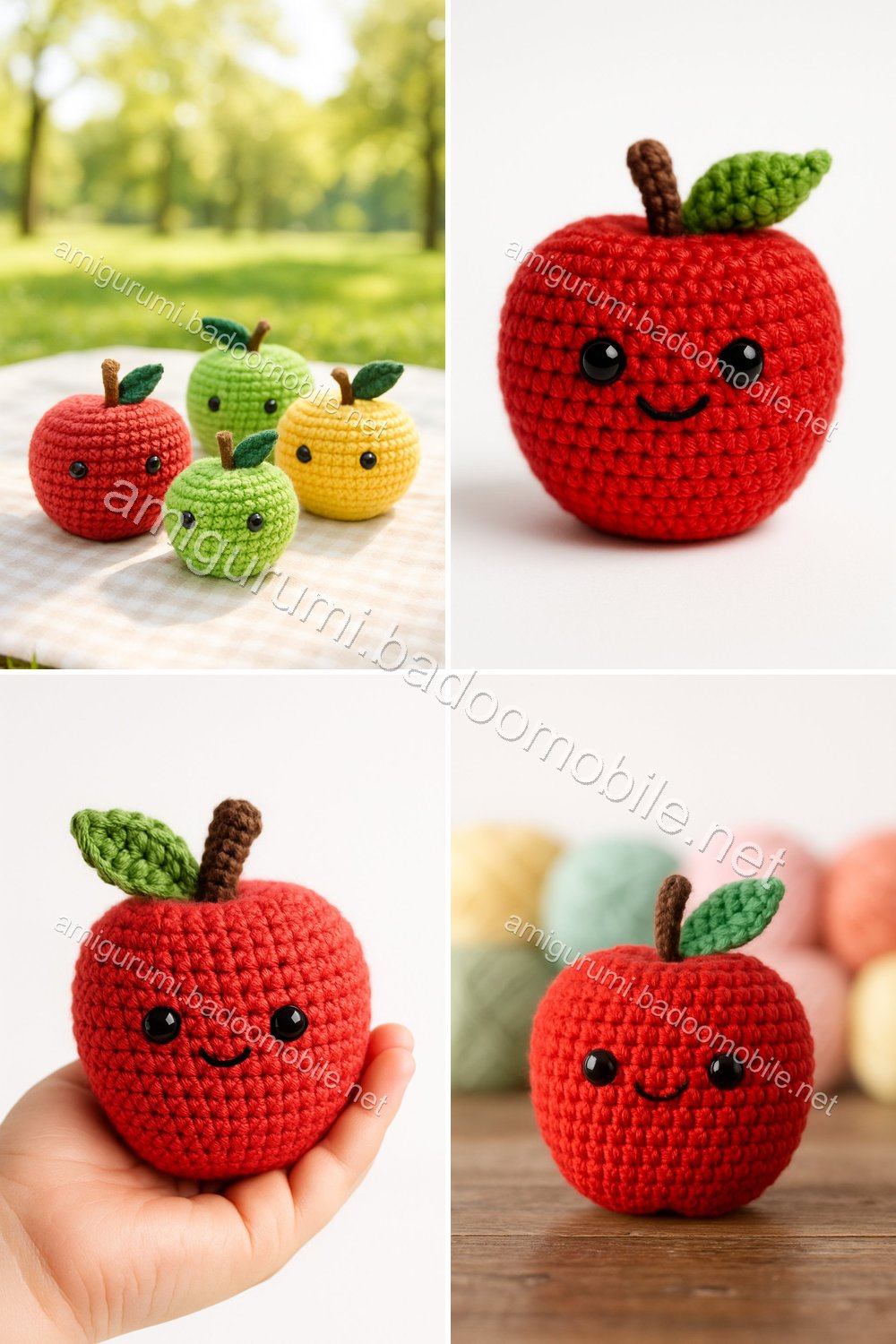 Free Crochet Pattern: Adorable Amigurumi Apple