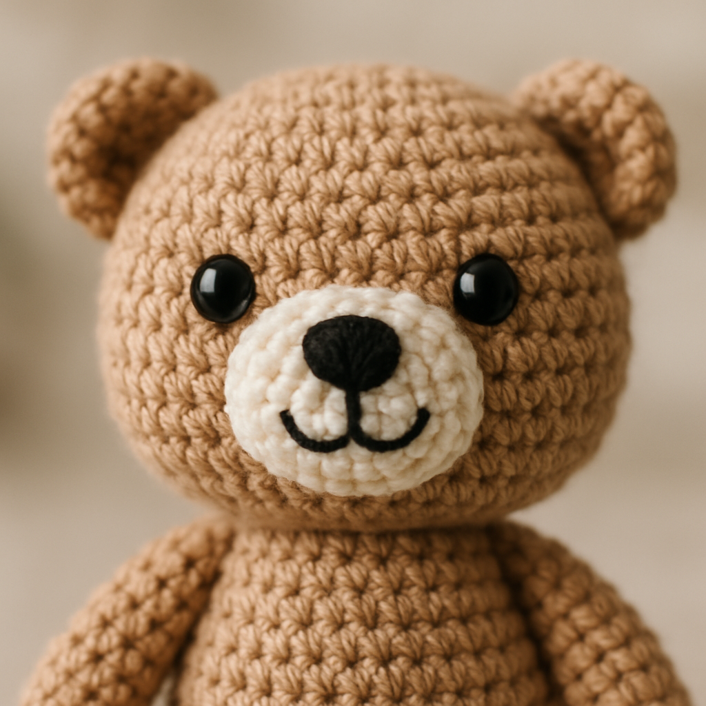 Free Crochet Pattern for a Loveable Valentine Bear Amigurumi color variation