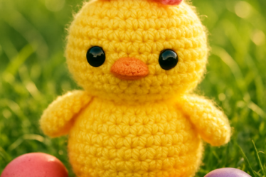 Adorable Amigurumi Chick with Bow Pattern - Free Crochet Pattern