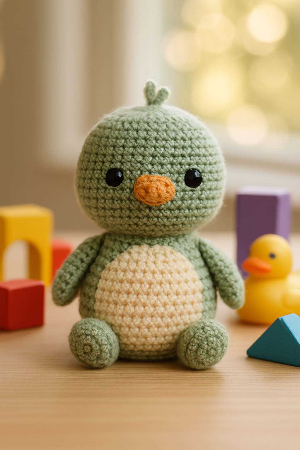 Adorable Amigurumi Chick with Bow Pattern color variation