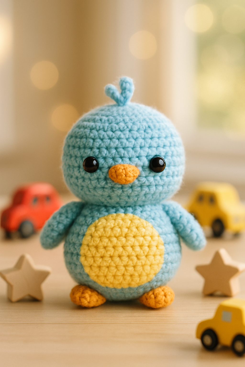 Adorable Amigurumi Chick with Bow Pattern color variation