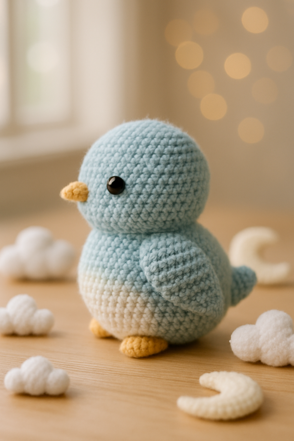 Adorable Amigurumi Chick with Bow Pattern color variation