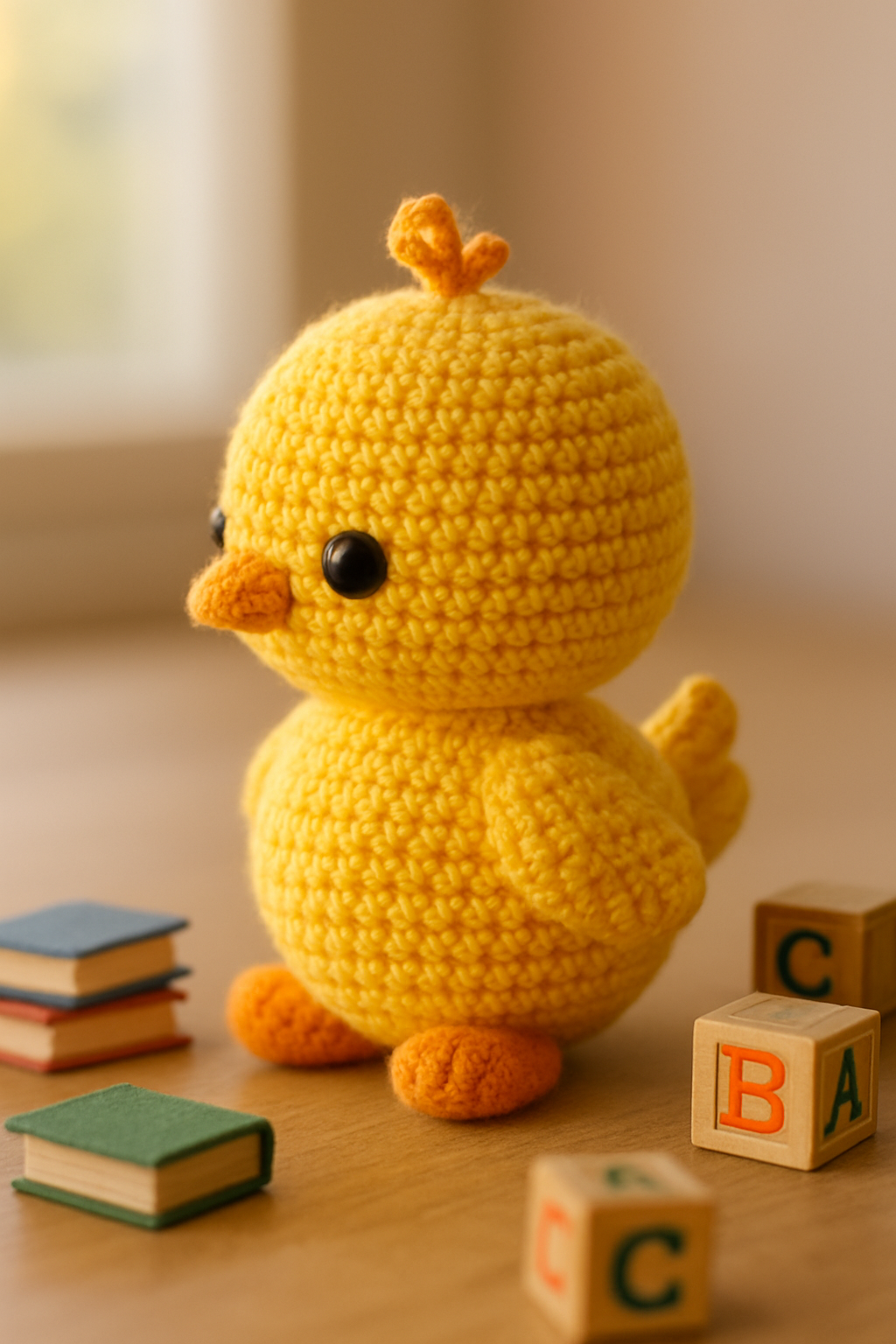Adorable Amigurumi Chick with Bow Pattern color variation