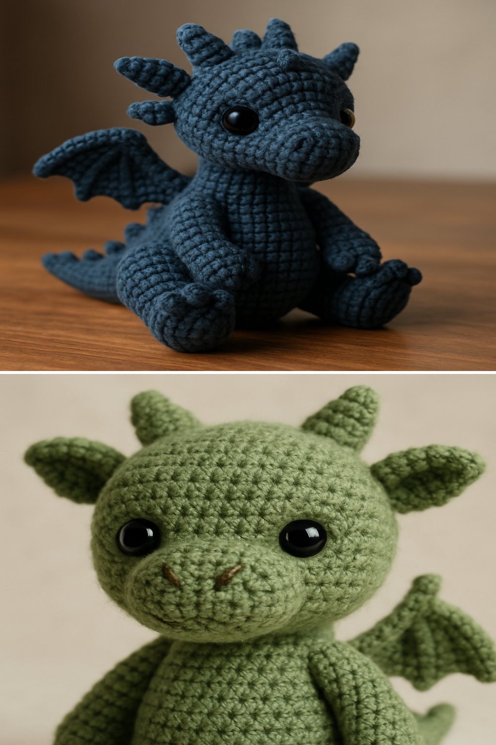 Free Crochet Pattern: Adorable Toothless Amigurumi Dragon collage