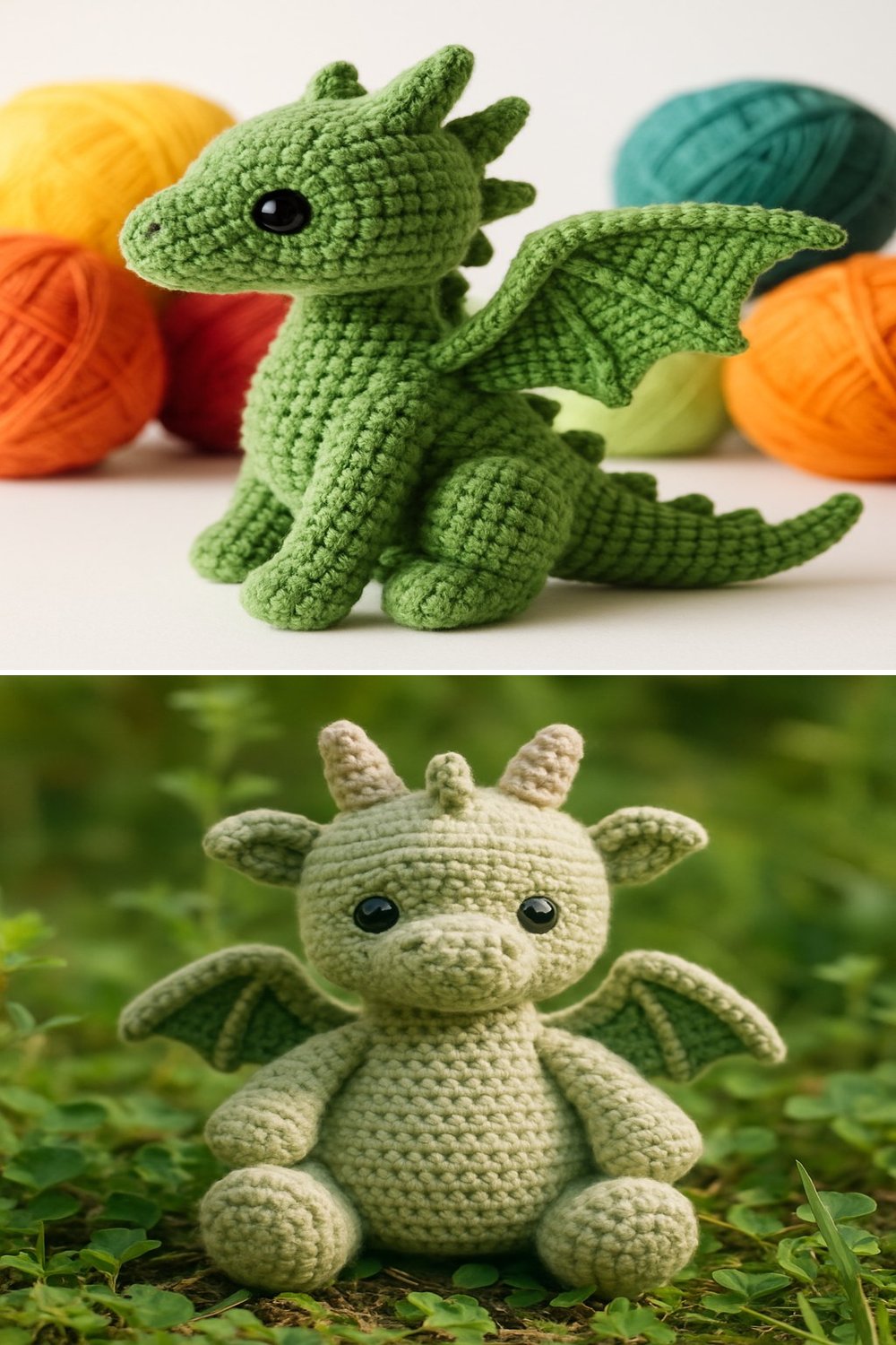 Free Crochet Pattern: Adorable Toothless Amigurumi Dragon collage