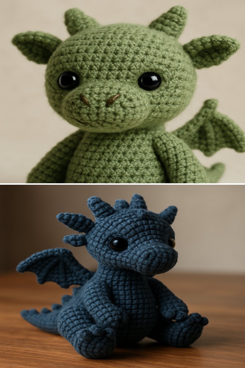 Free Crochet Pattern: Adorable Toothless Amigurumi Dragon collage