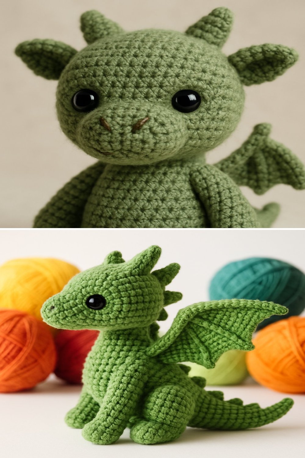 Free Crochet Pattern: Adorable Toothless Amigurumi Dragon collage