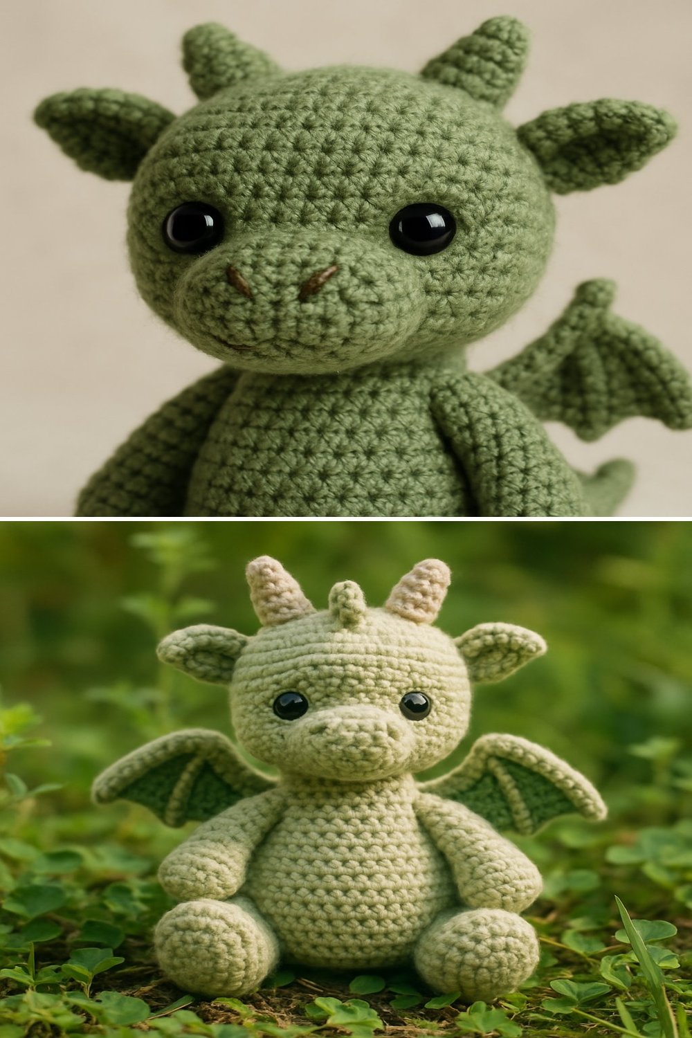 Free Crochet Pattern: Adorable Toothless Amigurumi Dragon collage
