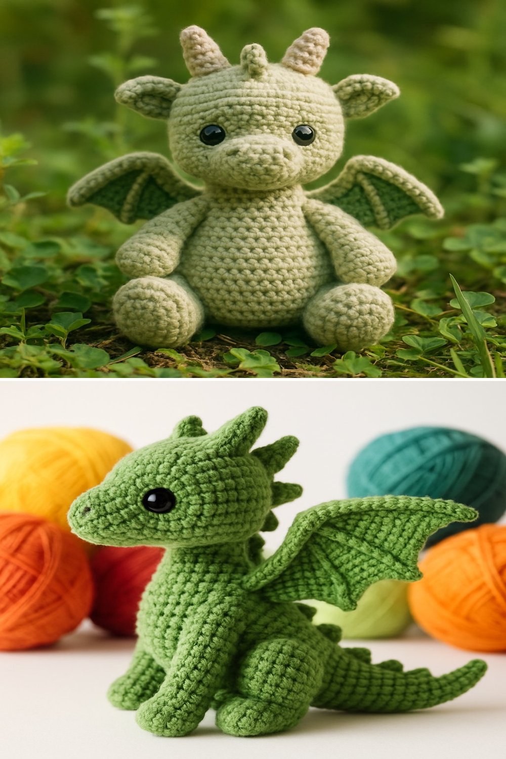 Free Crochet Pattern: Adorable Toothless Amigurumi Dragon collage