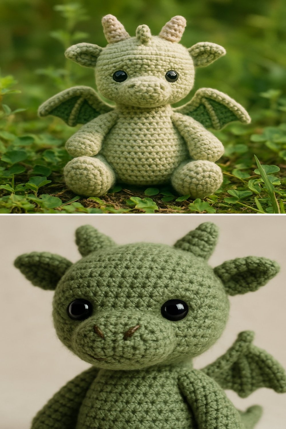 Free Crochet Pattern: Adorable Toothless Amigurumi Dragon collage