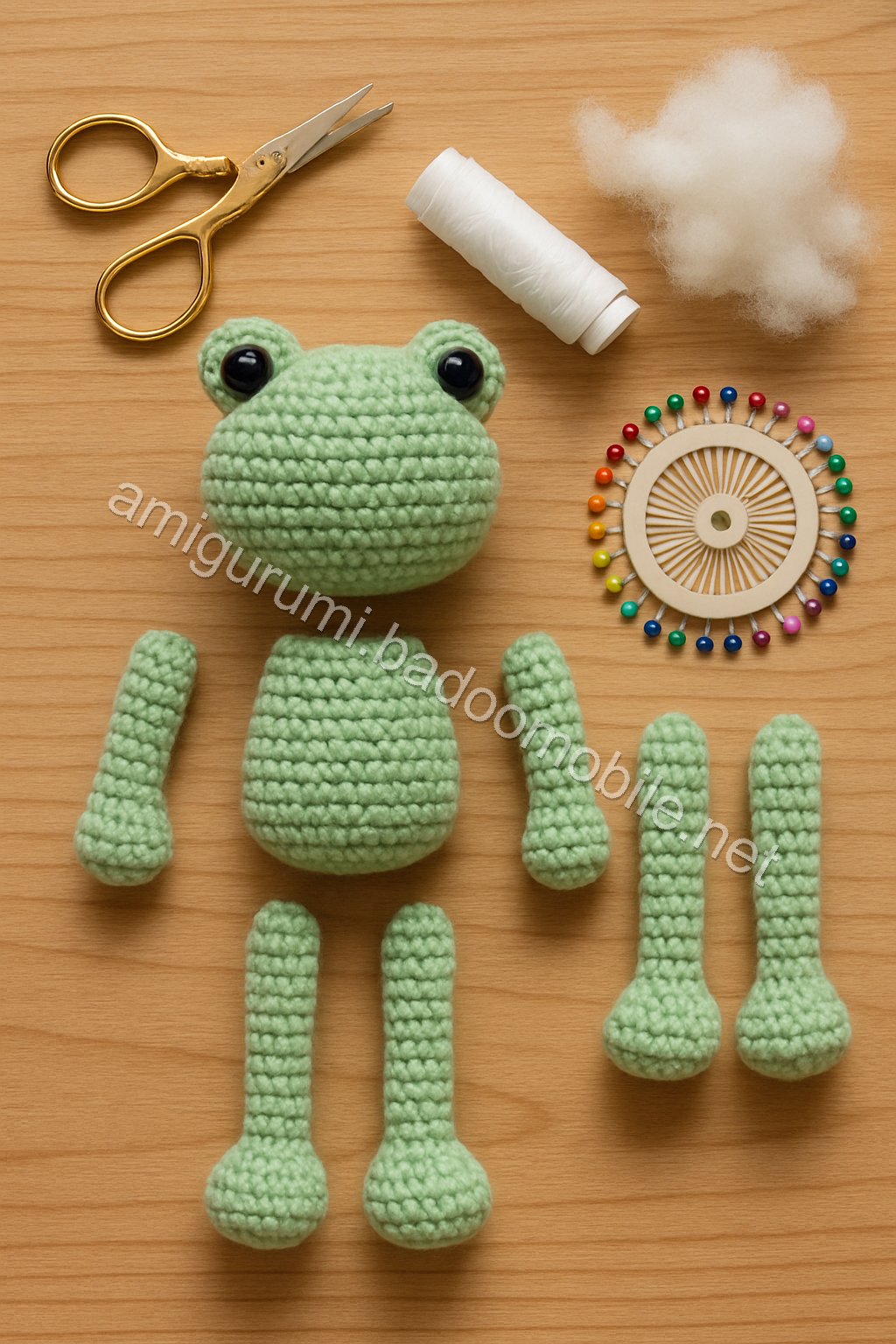 Charming Amigurumi Frog Free Crochet Pattern for Handmade Collectibles crochet parts
