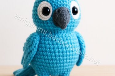 Charming Blue Parrot Amigurumi Free Crochet Pattern - parrot-tekil-1.jpg