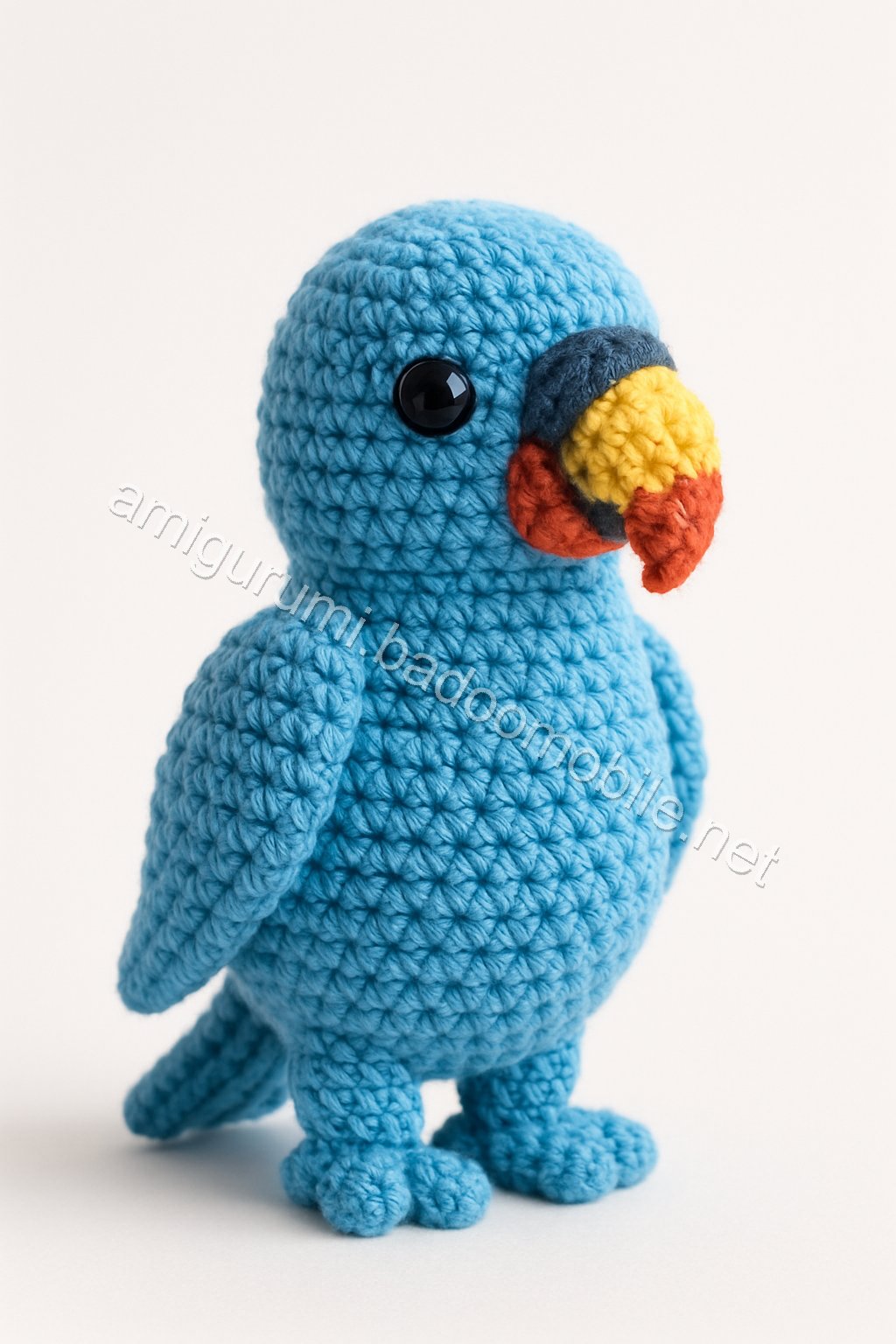 Charming Blue Parrot Amigurumi Free Crochet Pattern
