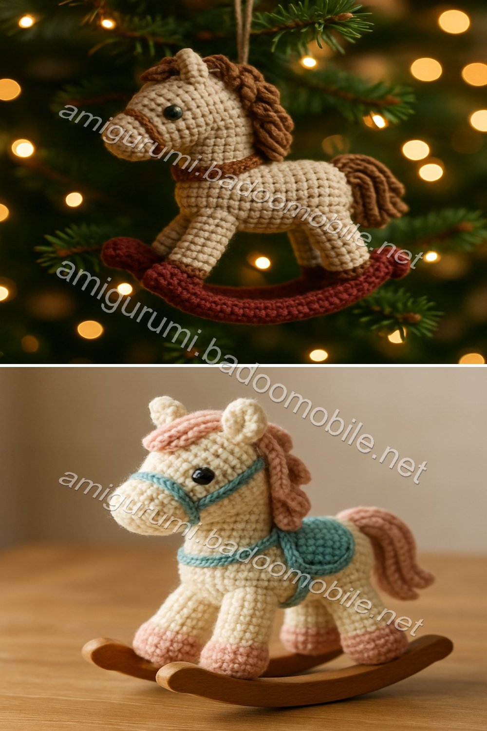 Free Crochet Pattern for Adorable Rocking Horse Amigurumi