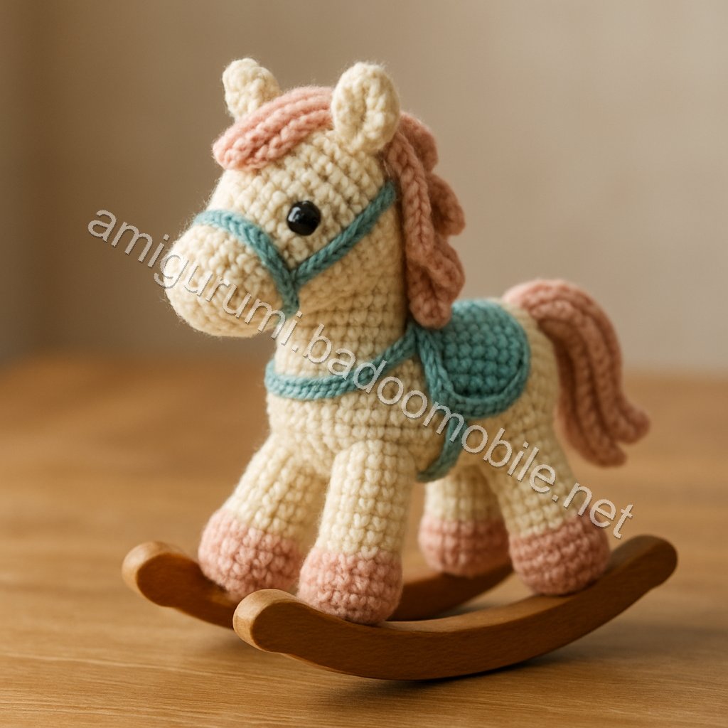 Free Crochet Pattern for Adorable Rocking Horse Amigurumi