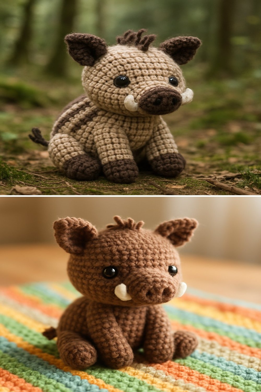 Adorable Amigurumi Wild Boar Baby Free Crochet Pattern