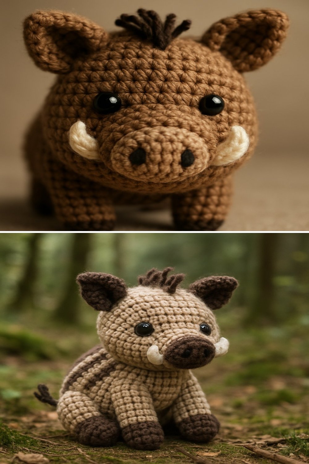 Adorable Amigurumi Wild Boar Baby Free Crochet Pattern
