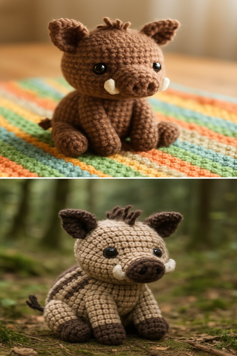 Adorable Amigurumi Wild Boar Baby Free Crochet Pattern