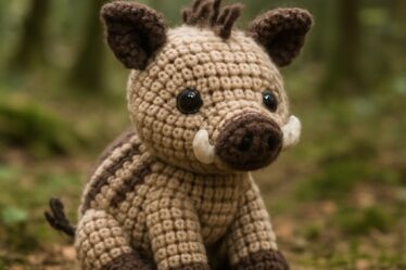 Adorable Amigurumi Wild Boar Baby Free Crochet Pattern - wild-boar-tekil-1.jpg