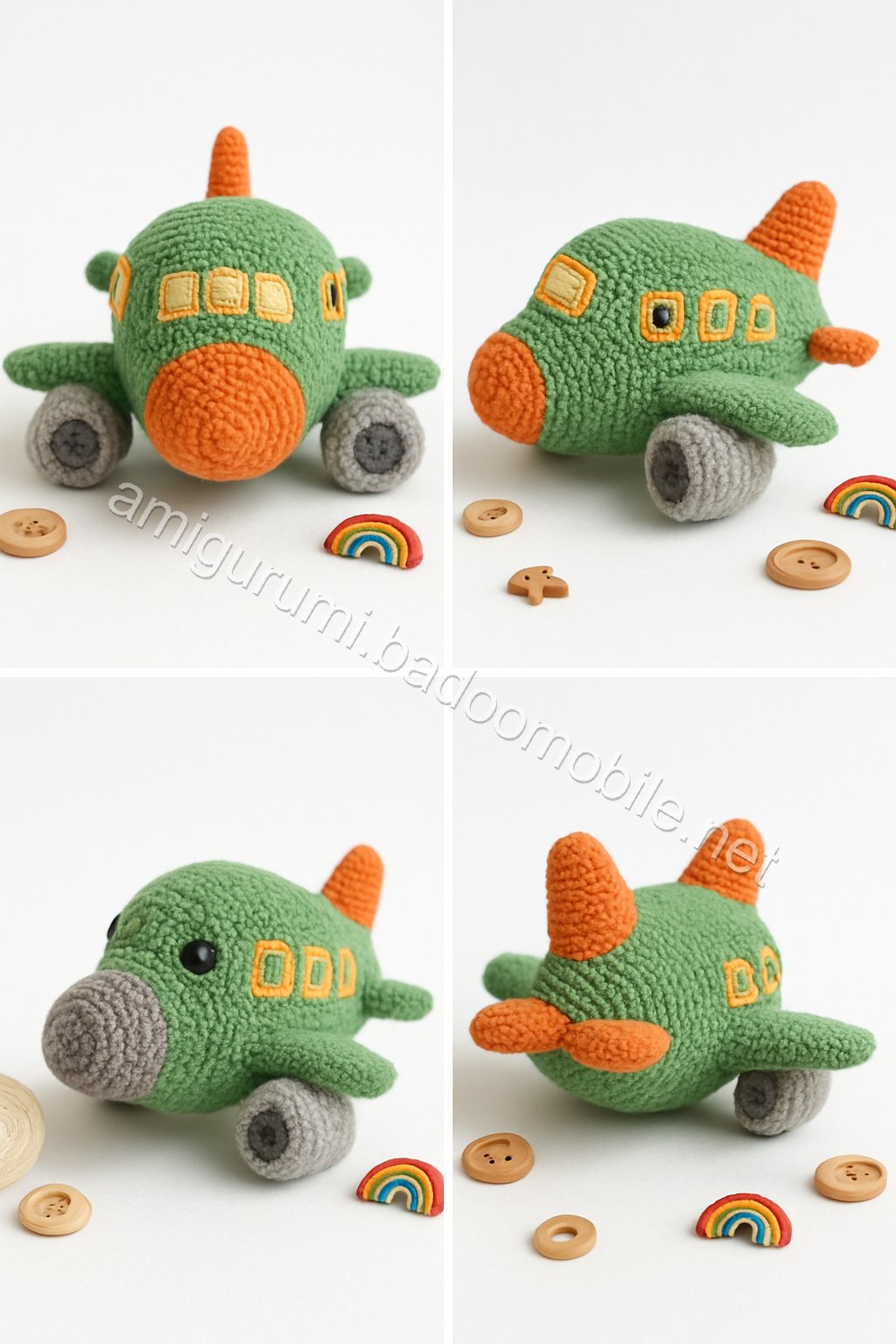 Free Crochet Pattern: Adorable Amigurumi Airplane for Kids