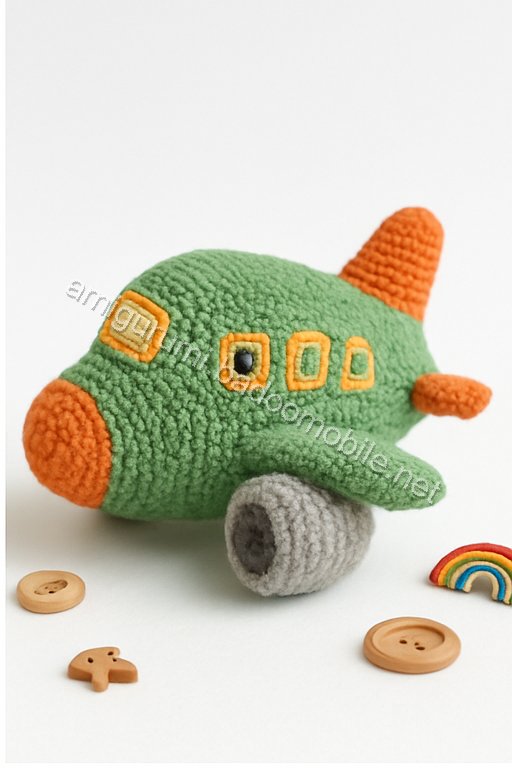 Free Crochet Pattern: Adorable Amigurumi Airplane for Kids
