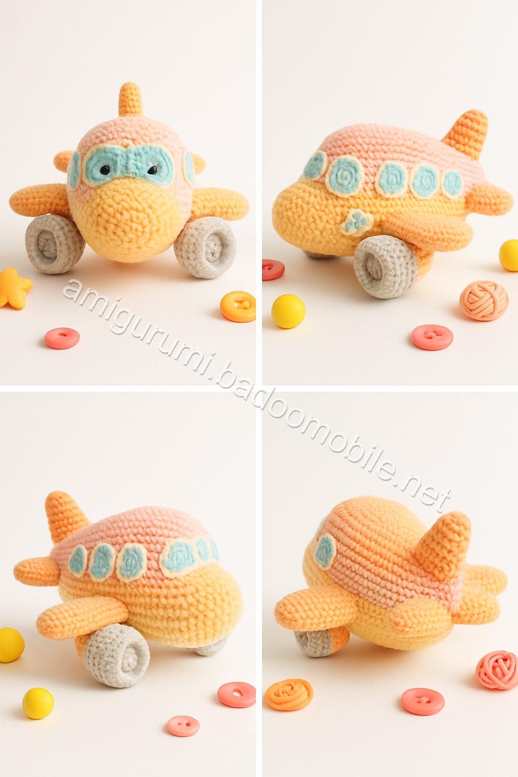 Free Crochet Pattern: Adorable Amigurumi Airplane for Kids