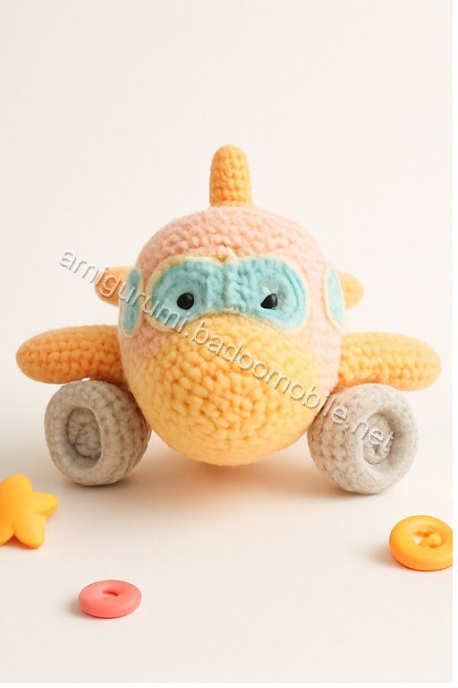Free Crochet Pattern: Adorable Amigurumi Airplane for Kids