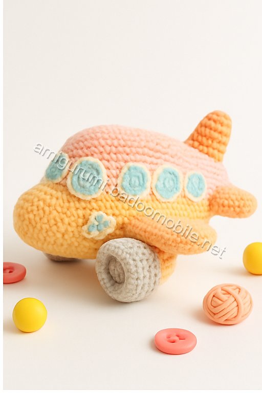 Free Crochet Pattern: Adorable Amigurumi Airplane for Kids
