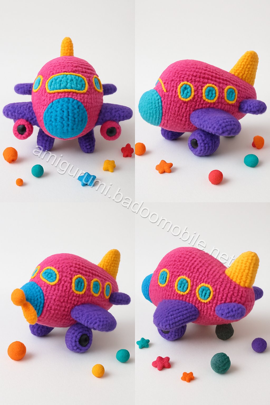 Free Crochet Pattern: Adorable Amigurumi Airplane for Kids