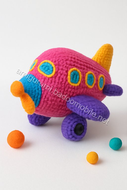 Free Crochet Pattern: Adorable Amigurumi Airplane for Kids