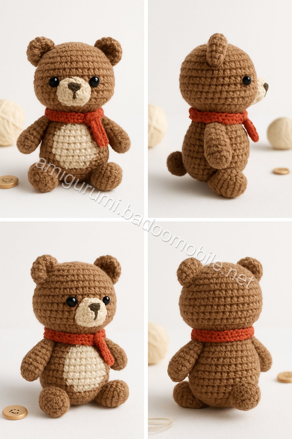 Adorable Amigurumi Bear Free Crochet Pattern