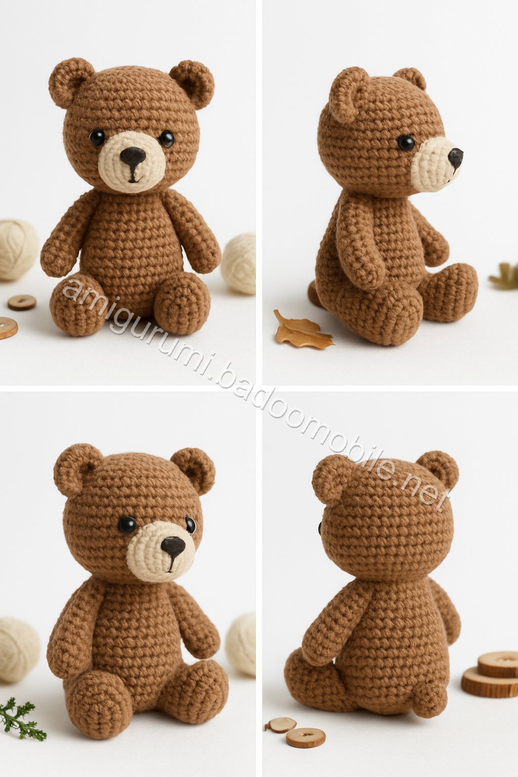 Free Crochet Pattern for Björn the Cooking Bear Amigurumi
