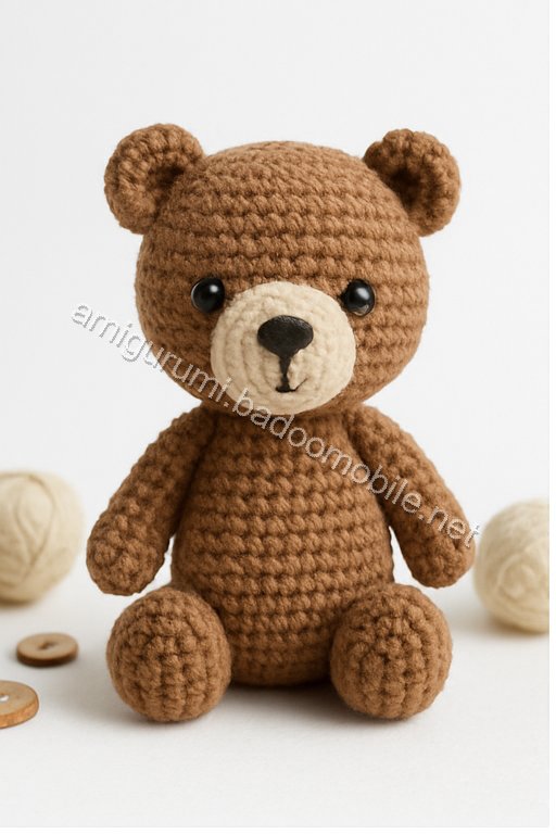Free Crochet Pattern for Björn the Cooking Bear Amigurumi